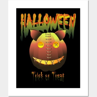 Halloween monster character Posters and Art